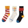 Fun French fries socks Women's mid-calf socks Spring and summer pure cotton women's socks Cartoon Dongdaemun ins Funny Socks Ugly Cute Trendy socks Item Picture
